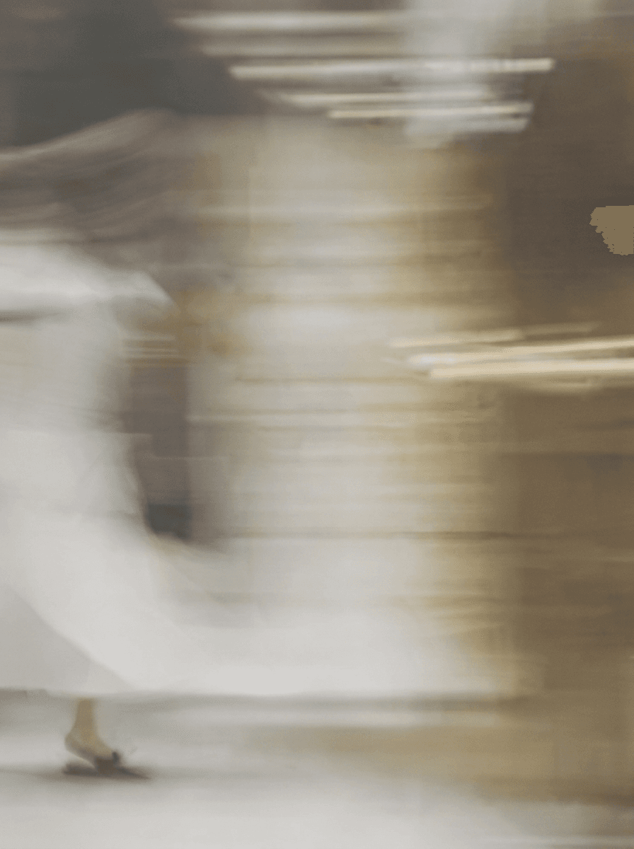 Black and white motion study